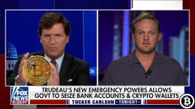 Marty Bent Orange Pills The Nation on Tucker Carlson While Freedom Truckers Receive Donated Bitcoin by BITCOIN