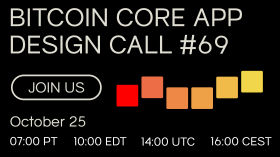 Bitcoin Core App Design Call #69 by Bitcoin Design Community