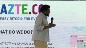 Azteco - Akin Fernandez - Adopting Bitcoin Day 1 - Solutions Stage by Adopting Bitcoin