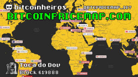 Mapa de Preços do Bitcoin pelo Mundo by bitcoinheiros