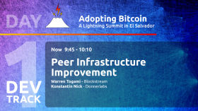PeerSwap Decentralized P2P LN Balance Protocol - Warren Togami & Konstantin Nick - Day 1 DEV Track - AB21 by Adopting Bitcoin