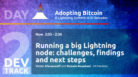 Running a big Lightning node - Romain Rouphael, Victor Afanassieff - Day 2 DEV Track - AB21 by Adopting Bitcoin