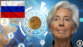 Christine Lagarde Asked About Crypto & Russian Sanctions | Swan Bitcoin | Pomp | Feb 25th 2022 by BITCOIN