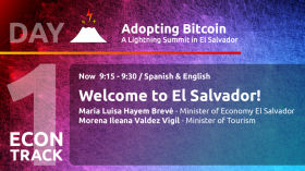 Welcome to El Salvador - Minister of Economy Maria Luisa Hayem Brevé - Day 1 ECON Track - AB21 by Adopting Bitcoin